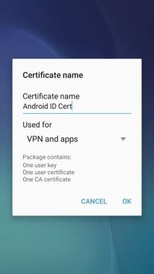 rna vpn|Create a certificate.